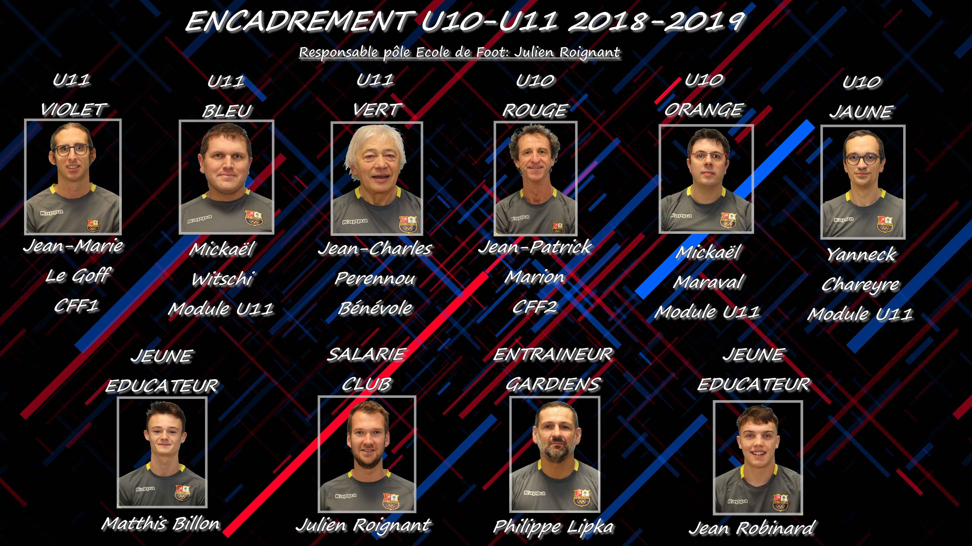 Staff technique U11 2018 2019